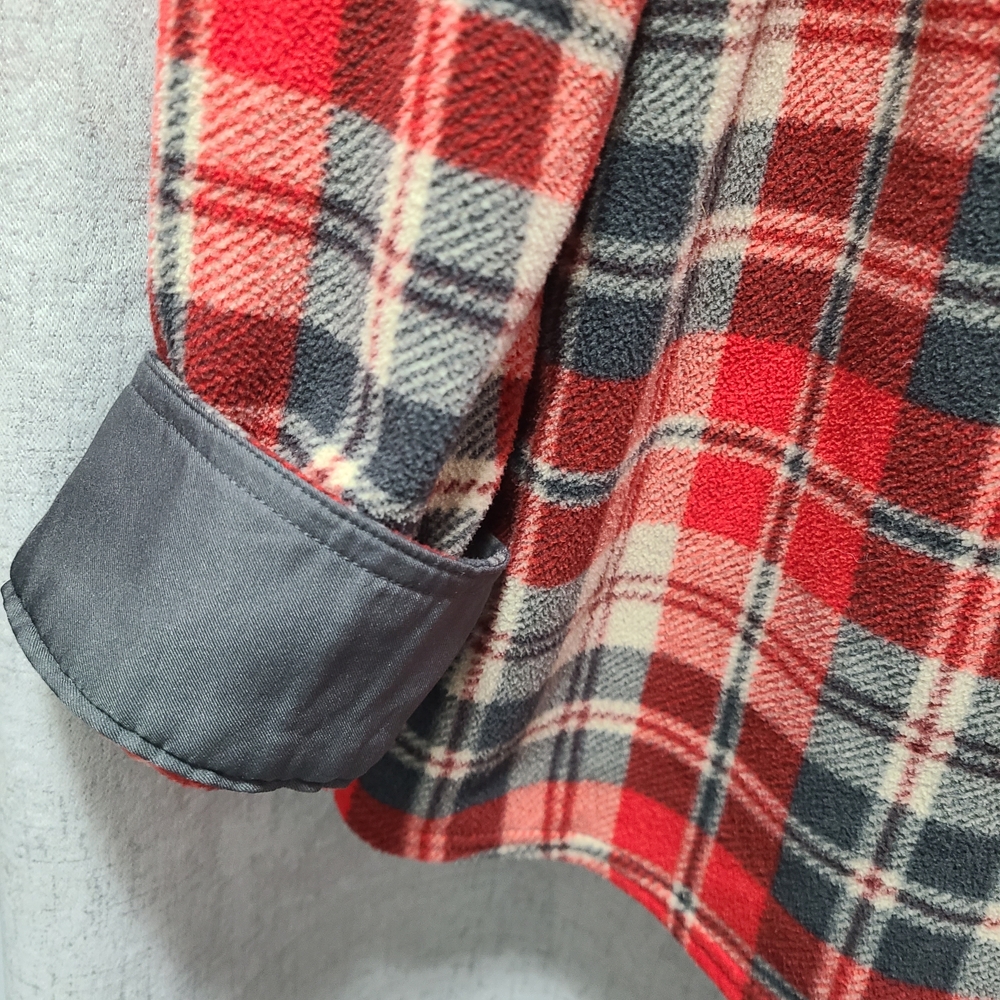 Eddie Bauer Red‎ and White Plaid Shirt - Picture 4 of 7